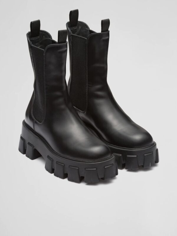MONOLITH BRUSHED LEATHER BOOTS