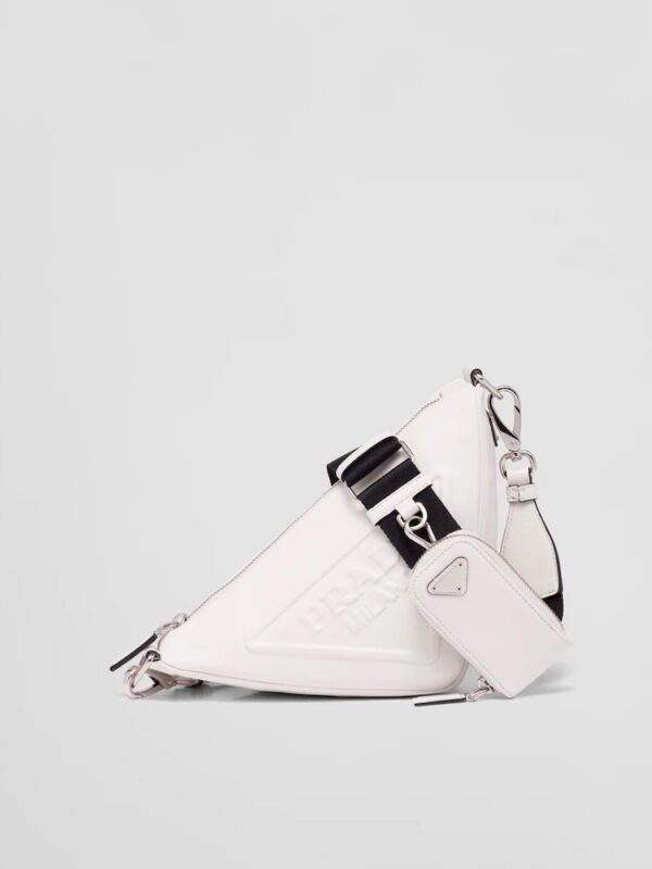 TRIANGLE LEATHER SHOULDER BAG