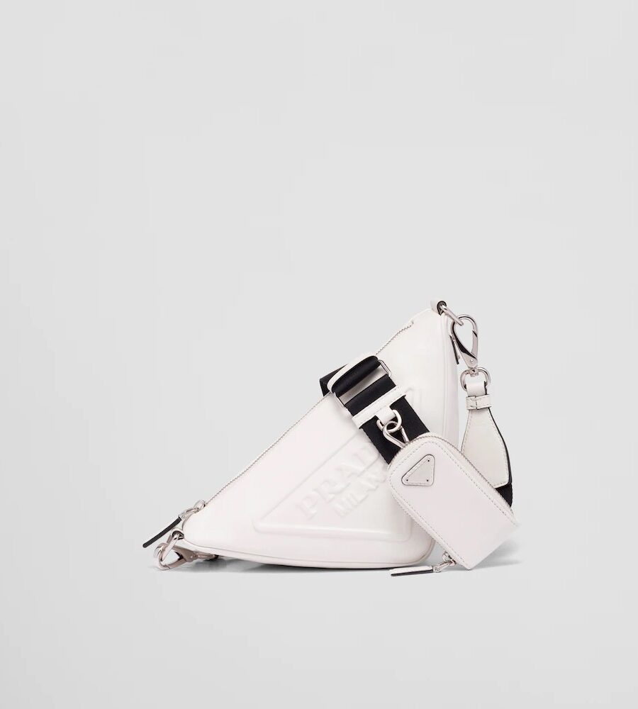 TRIANGLE LEATHER SHOULDER BAG