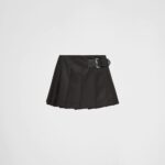 PLEATED RE-NYLON SKIRT
