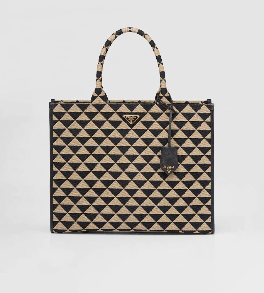LARGE SYMBOL JACQUARD TOTE