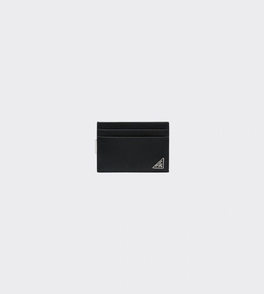 SAFFIANO CARD HOLDER WITH CLIP