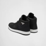 RE NYLON GABARDINE HIGH TOP SNEAKERS