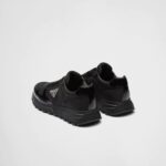 PRAX 1 RE NYLON AND BRUSHED LEATHER SNEAKERS