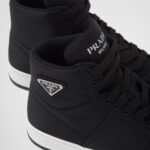 RE NYLON GABARDINE HIGH TOP SNEAKERS