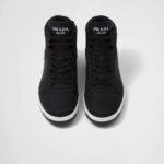 RE NYLON GABARDINE HIGH TOP SNEAKERS