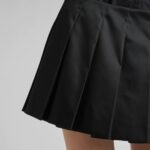 PLEATED RE-NYLON SKIRT