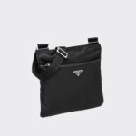 RE NYLON AND SAFFIANO LEATHER SHOULDER BAG