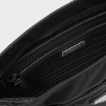 RE NYLON AND SAFFIANO LEATHER SHOULDER BAG