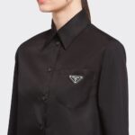 POPLIN AND RE NYLON SHIRT