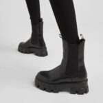 MONOLITH BRUSHED LEATHER BOOTS