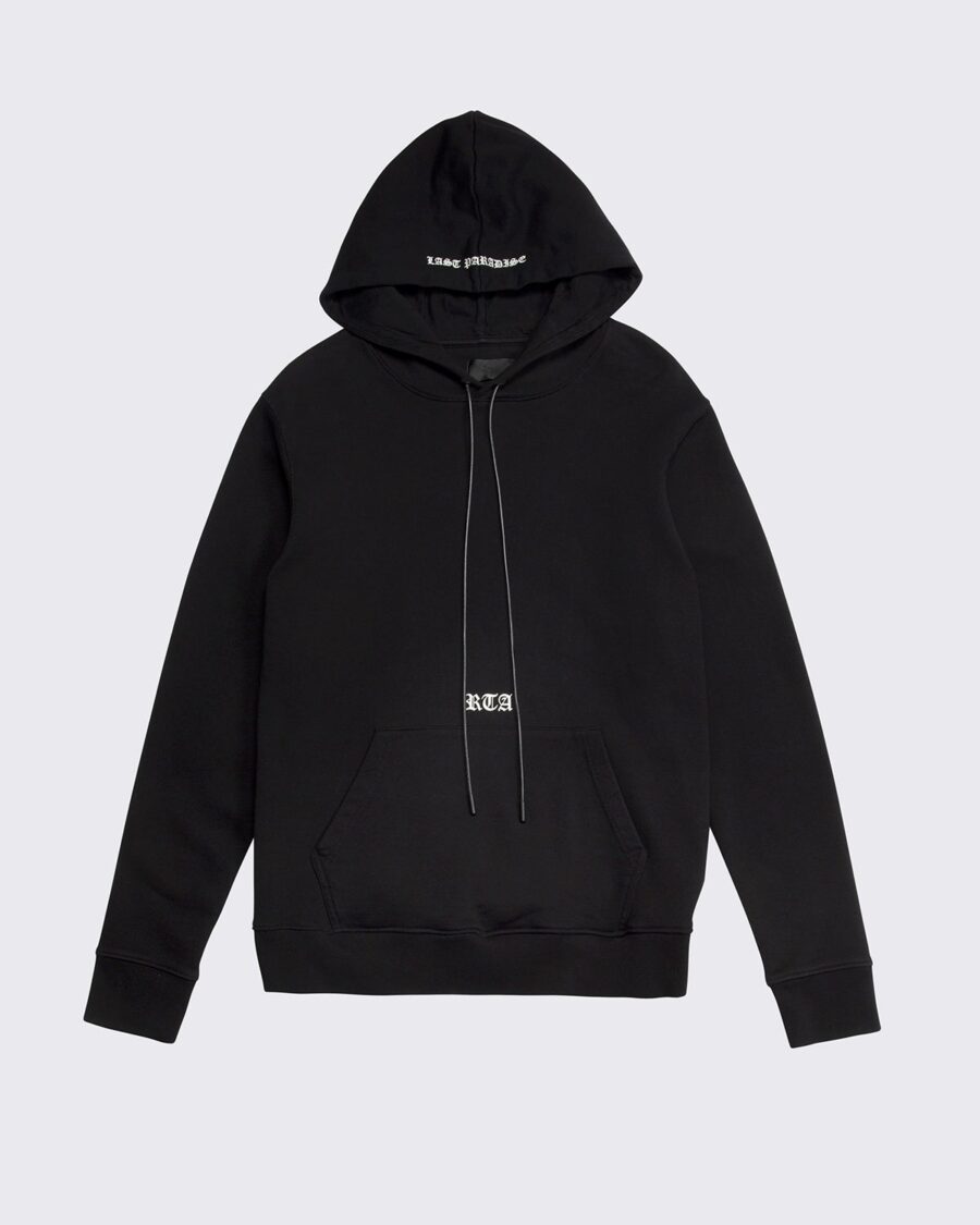 DION HOODIE | BLACK DOUBLE PALM TREE