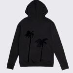 DION HOODIE | BLACK DOUBLE PALM TREE