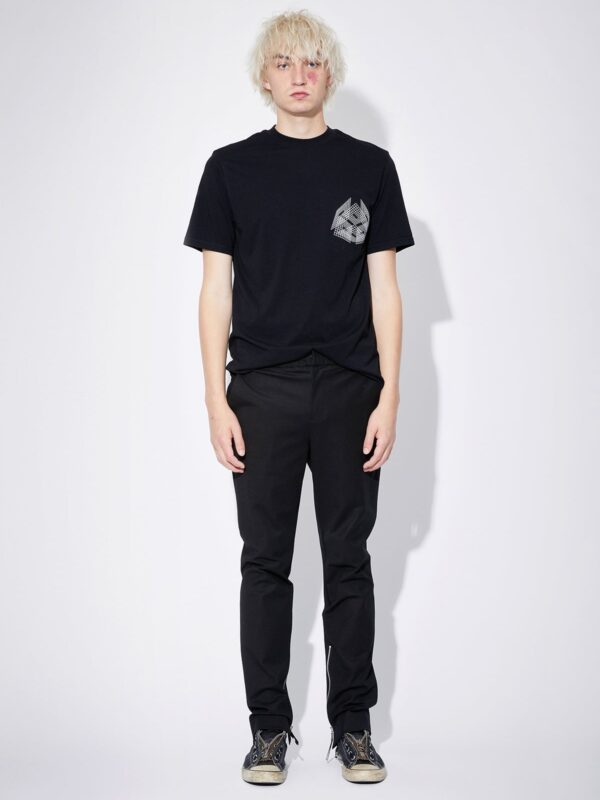LIAM TEE | BLACK THREE LOGOS
