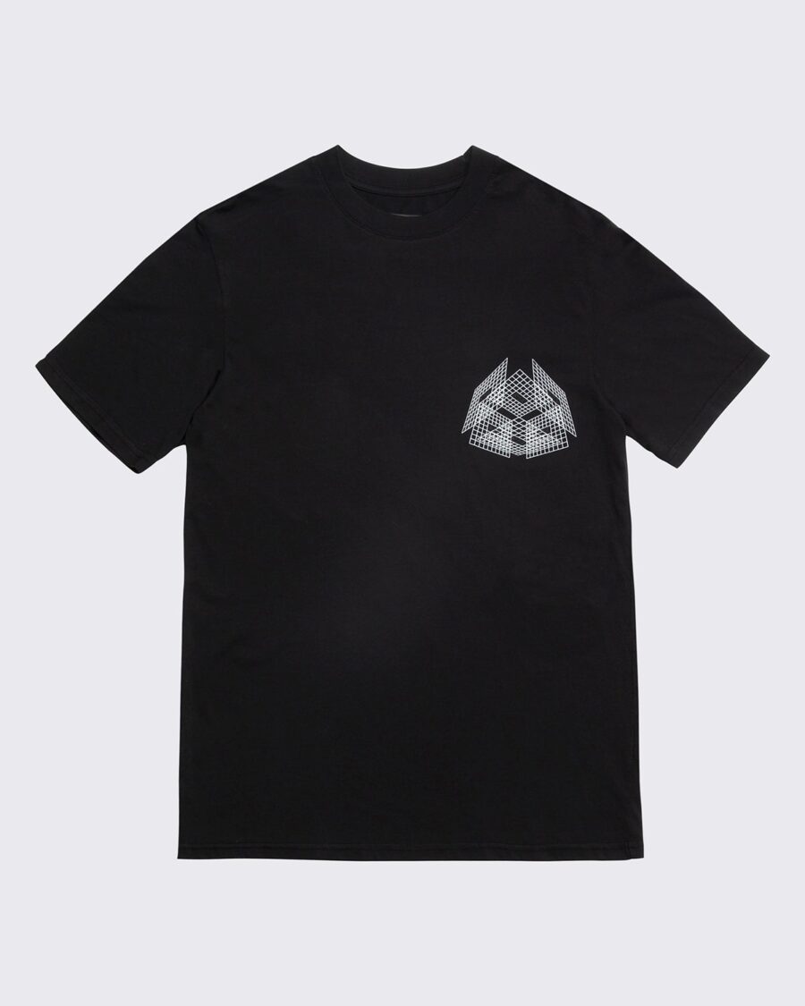 LIAM TEE | BLACK THREE LOGOS