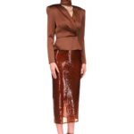 CRYSTAL FLAME CHAIN AND CHOKER WRAP TOP