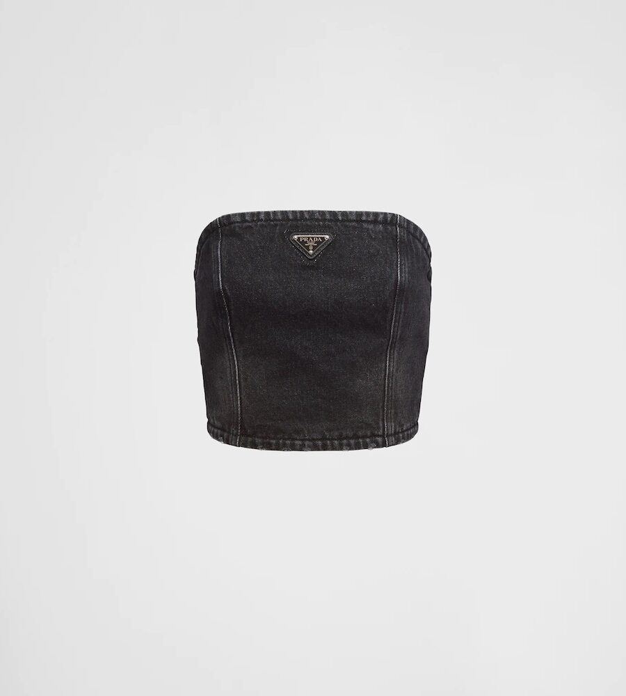 DENIM CORSET TOP