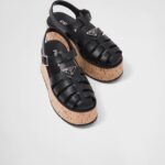 RUBBER WEDGE PLATFORM SANDALS
