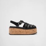 RUBBER WEDGE PLATFORM SANDALS