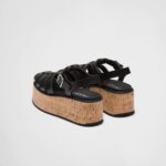 RUBBER WEDGE PLATFORM SANDALS