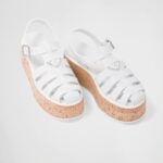 RUBBER WEDGE PLATFORM SANDALS