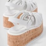 RUBBER WEDGE PLATFORM SANDALS