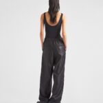 RE NYLON LOGO PANTS