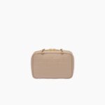 LOGO EMBOSSED LEATHER TOP HANDLE BAG