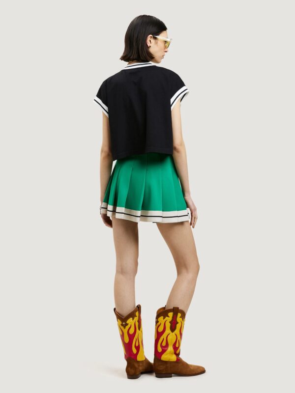 TRACK PLEATED SKIRT