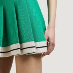 TRACK PLEATED SKIRT
