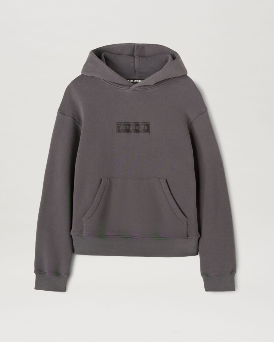 GARMENT DYE BOX LOGO HOODIE
