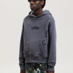 GARMENT DYE BOX LOGO HOODIE
