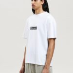 GARMENT DYE BOX LOGO TEE
