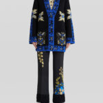 GEOMETRIC PATTERN JERSEY JACQUARD COAT