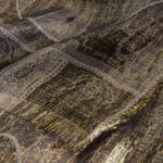 PAISLEY SILK AND GOLDEN YARN SCARF