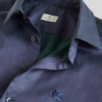 COTTON SHIRT WITH ETRO CUBE LOGO