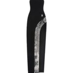 PLEXIGLASS TYRE TRACK EMBROIDERY GOWN