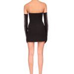 PLEXIGLASS TYRE TRACK SLEEVELESS MINI DRESS