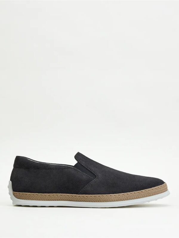 SLIP-ON SHOES IN SUEDE - GREY