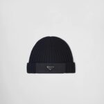 GABARDINE AND WOOL BEANIE