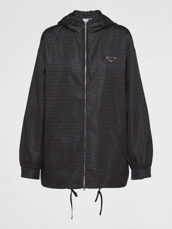 RE-NYLON HOODED BLOUSON JACKET