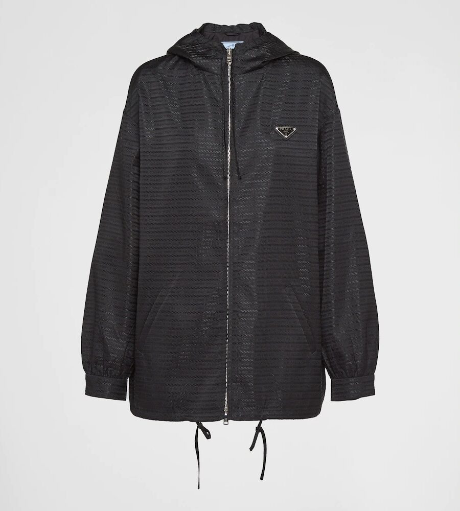 RE-NYLON HOODED BLOUSON JACKET