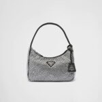 SATIN MINI BAG WITH CRYSTALS