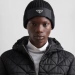 GABARDINE AND WOOL BEANIE
