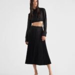 JACQUARED CREPE DE CHINE SHIRT