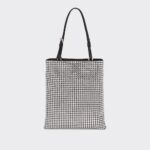SATIN HANDBAG WITH CRYSTALS