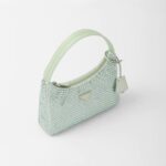 SATIN MINI BAG WITH CRYSTALS