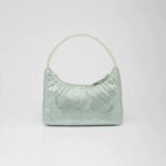 SATIN MINI BAG WITH CRYSTALS