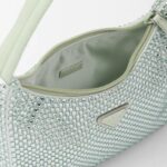 SATIN MINI BAG WITH CRYSTALS