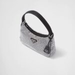 SATIN MINI BAG WITH CRYSTALS